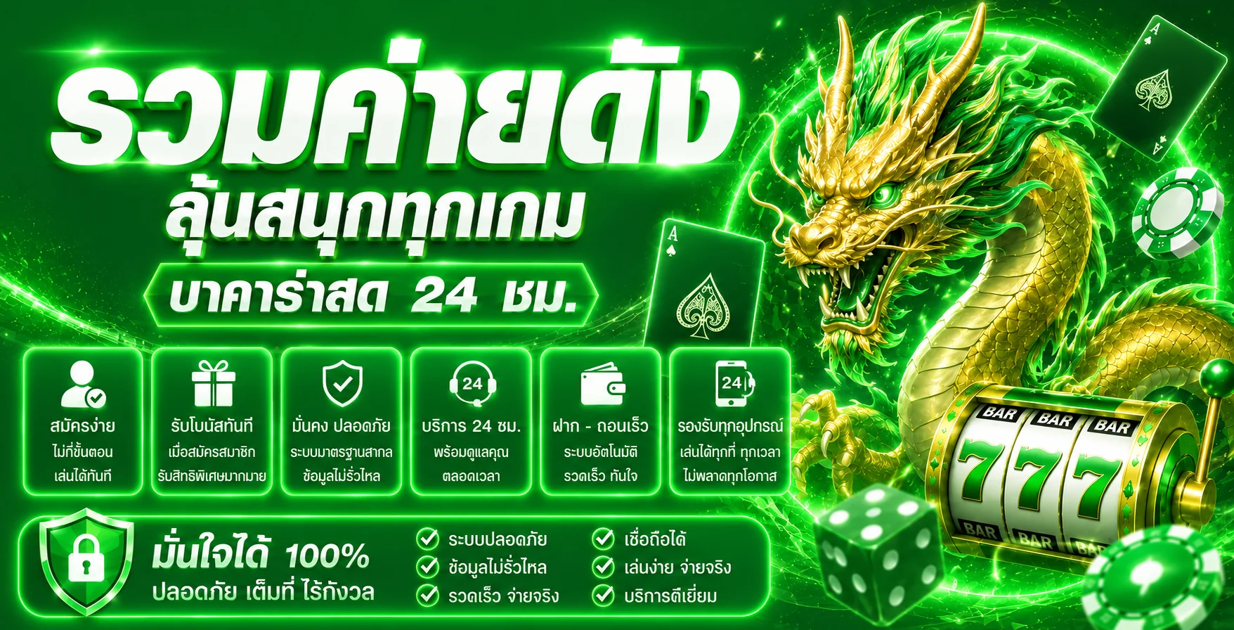 รวมค่ายสล็อต PG Soft และ Pragmatic Play ที่ มังกรบูรพา88 คัดมาให้เล่นแตกง่าย